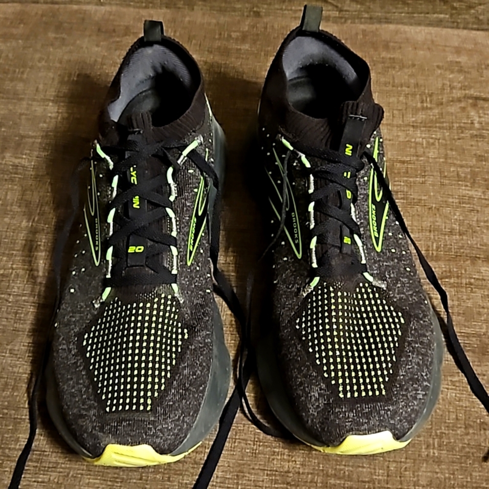 Brooks Glycerin 20 Neon Green/Black/Yellow Barely Worn!
